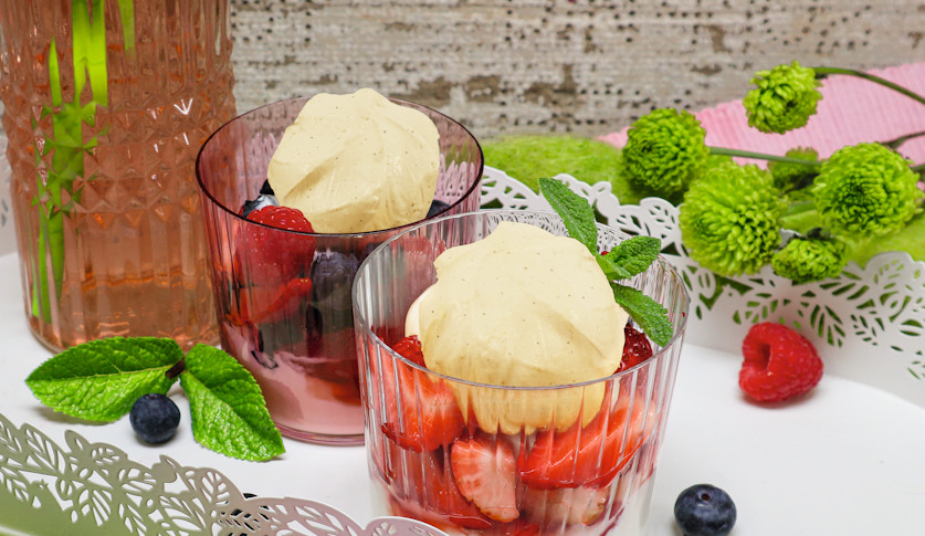 Vorportionierte Eiskugel Vanille