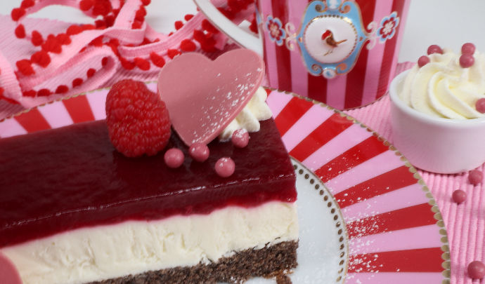 Kuchen zum Valentinstag