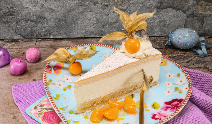 Käse-Sahne-Torte mit Eierlikör