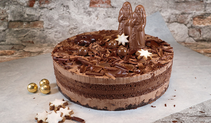 Weihnachtliche Schmückideen der Torte