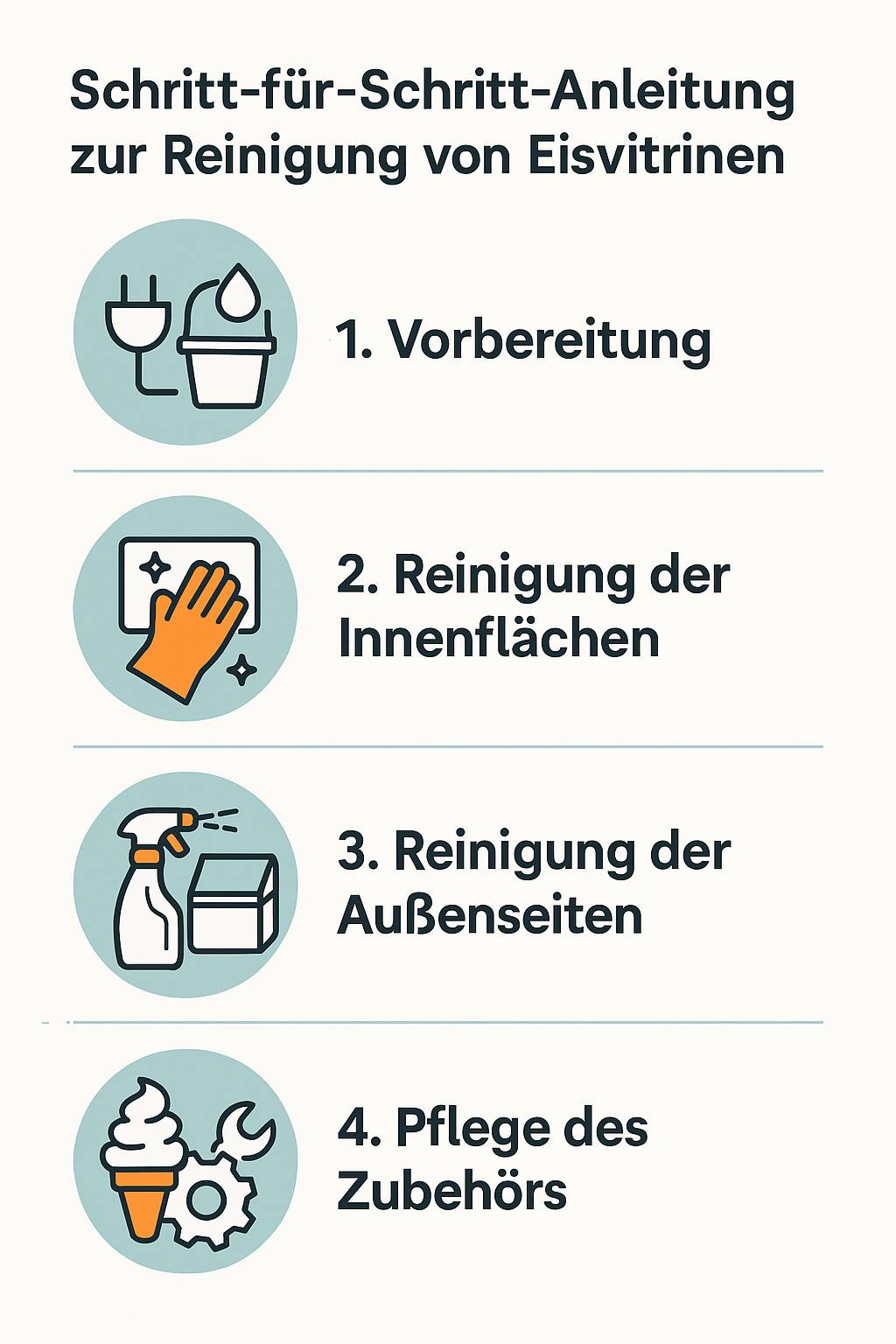 Reinigung Eisvitirinen