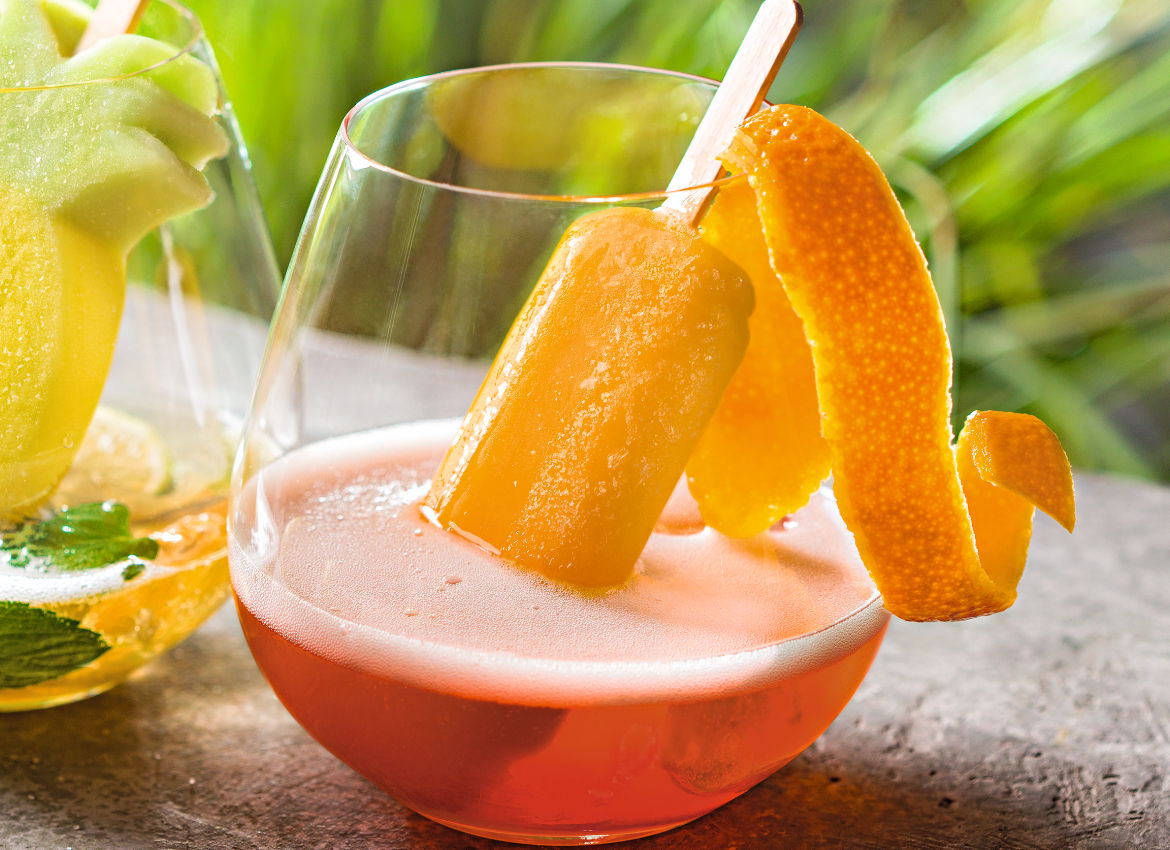 Rezept: Prosecco mit Eis am Stiel