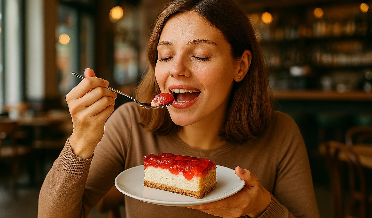Tiefkühltorte essen