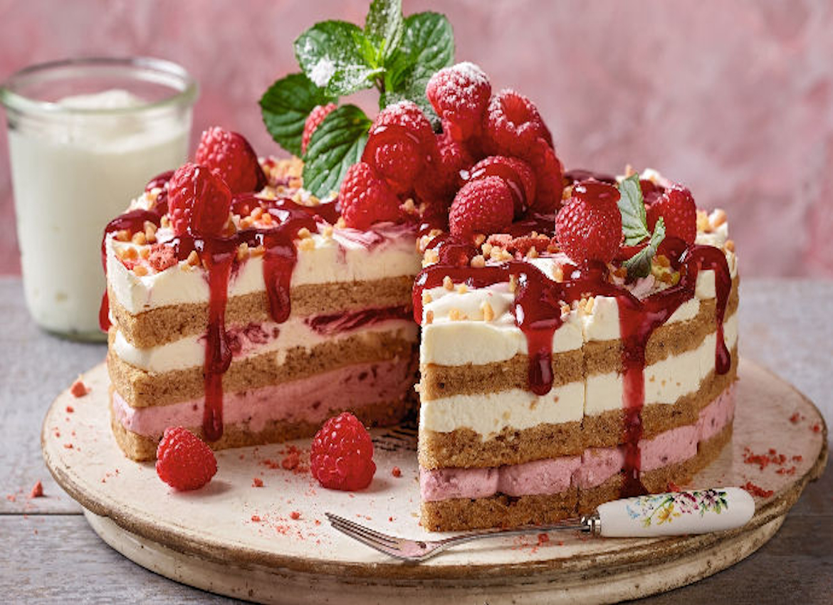 UNSERE PRACHTSTÜCKE CLASSICS Himbeer-Skyr-Torte.1170 x 850