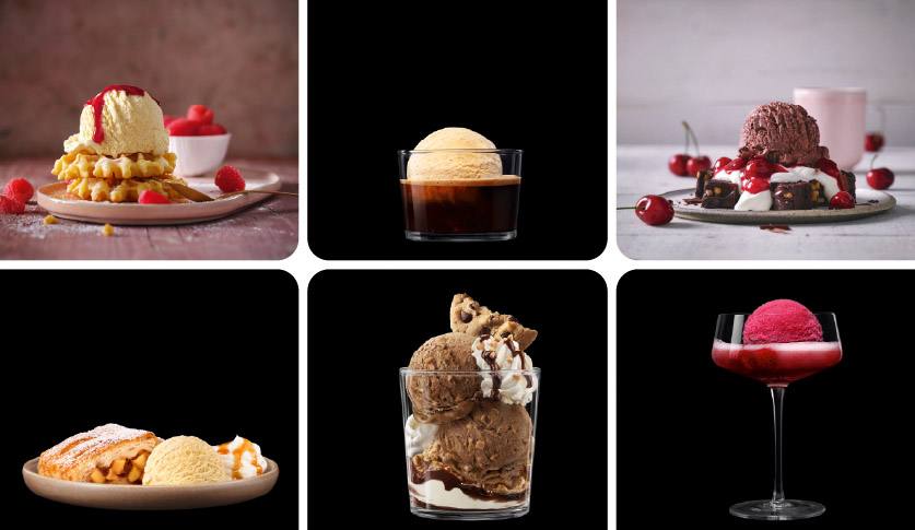 Winterliche Highlights mit Eis und Kuchen