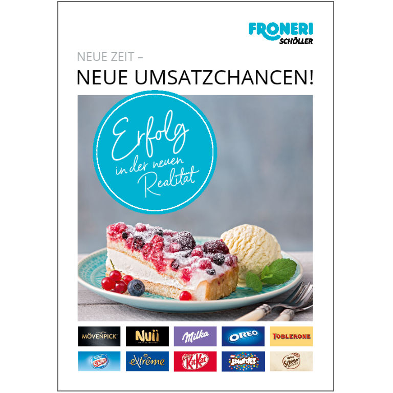 FRONERI Schöller Folder für To Go Produkte