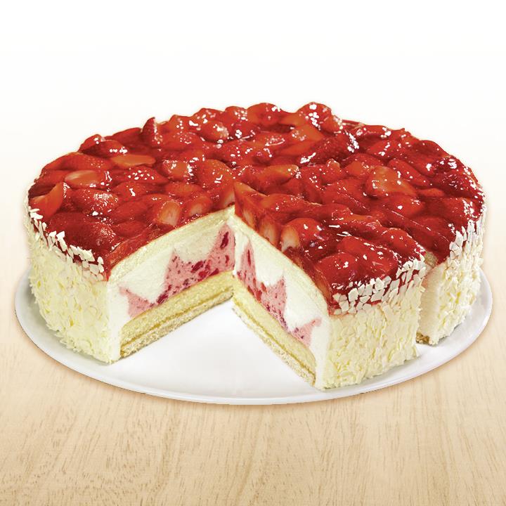 Erdbeer Buttermilch Torte Ungeschnitten Froneri Scholler