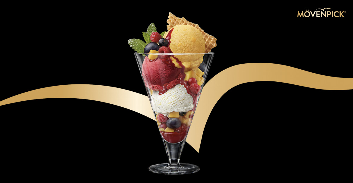 Mövenpick Eisbecher Trio Vegan