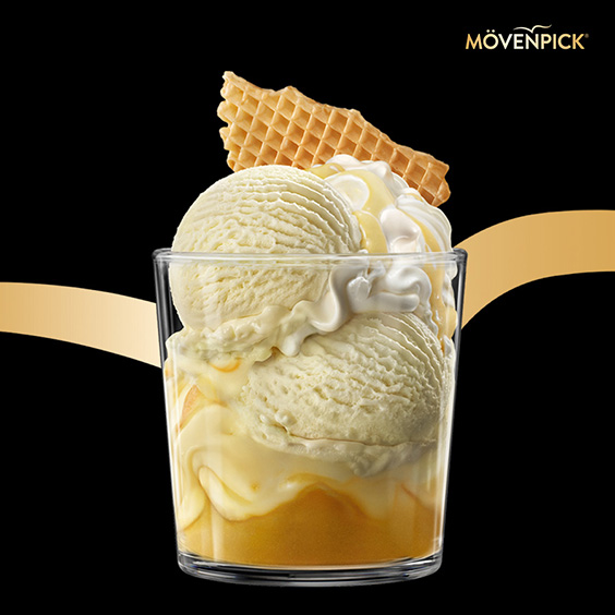 Eisbecher für die Eiskarten FRONERI